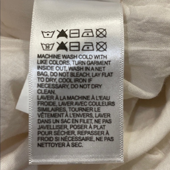 Lucky Brand M Ivory Crochet Wide Leg Jumpsuit Boho Summer - Picture 10 of 10